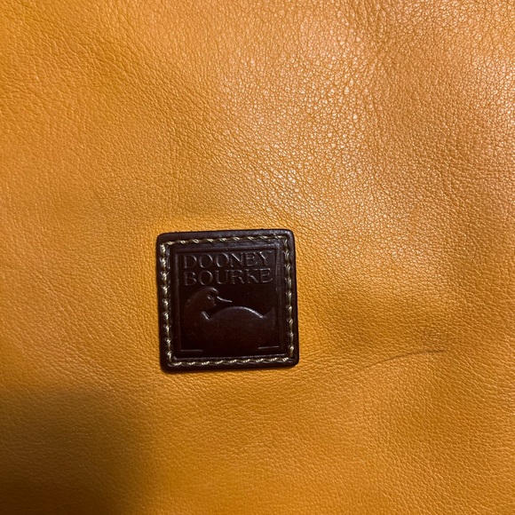 Dooney & Bourke Oring Orange Sunset Large Hobo Leather Purse - Picture 6 of 11